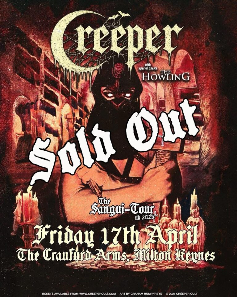 Creeper + The Howling at The Craufurd Arms, Wolverton on 17th April 2026